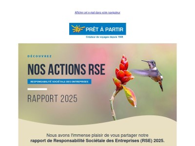 Découvrez notre rapport RSE
