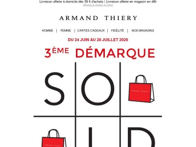 SOLDES | 3ème démarque : Jusqu'à -60% !