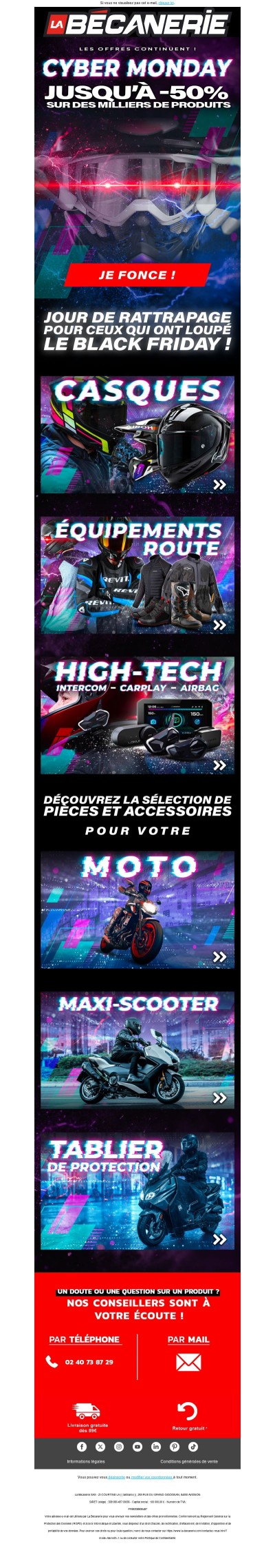 Jour de rattrapage si tu n'as pas trouvé ton bonheur au black friday !😉