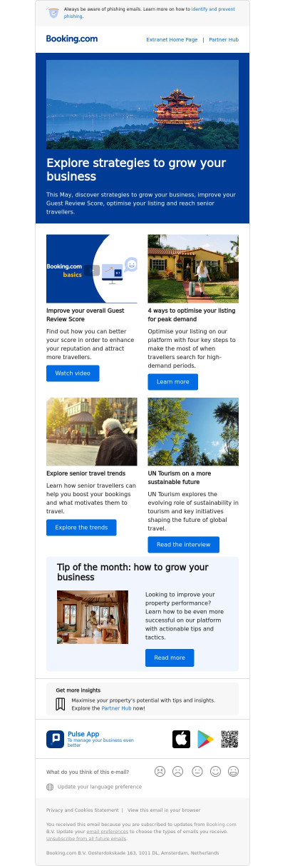 Booking.com Partner Hub Newsletter – May 2025