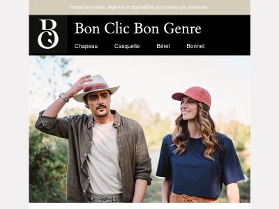 Le chapeau outdoor qu'il vous faut.