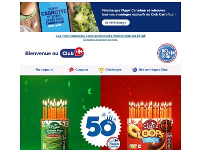 Les marques Carrefour fêtent leurs 50 ans 🎉