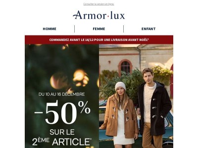 -50% sur le 2ème article