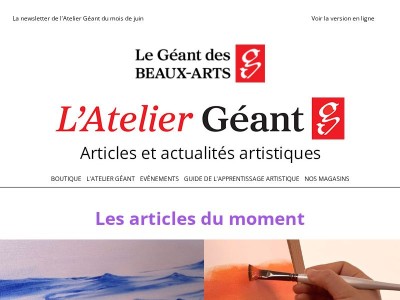 Nouvelles de L’Atelier Géant | Juin 2026