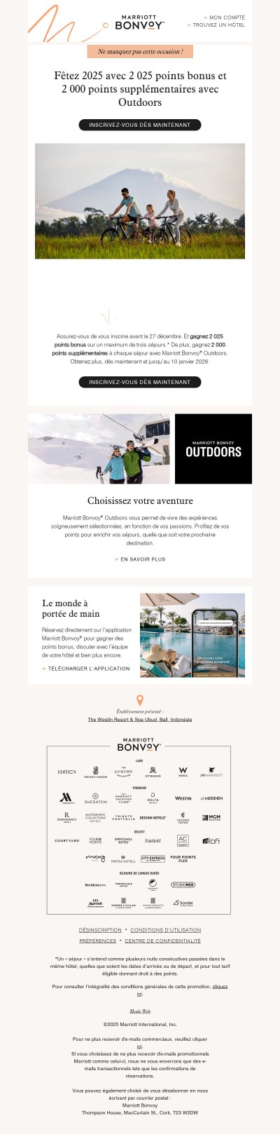 Ne passez pas à côté : Gagnez 2 025 points bonus, {{ firstname }}