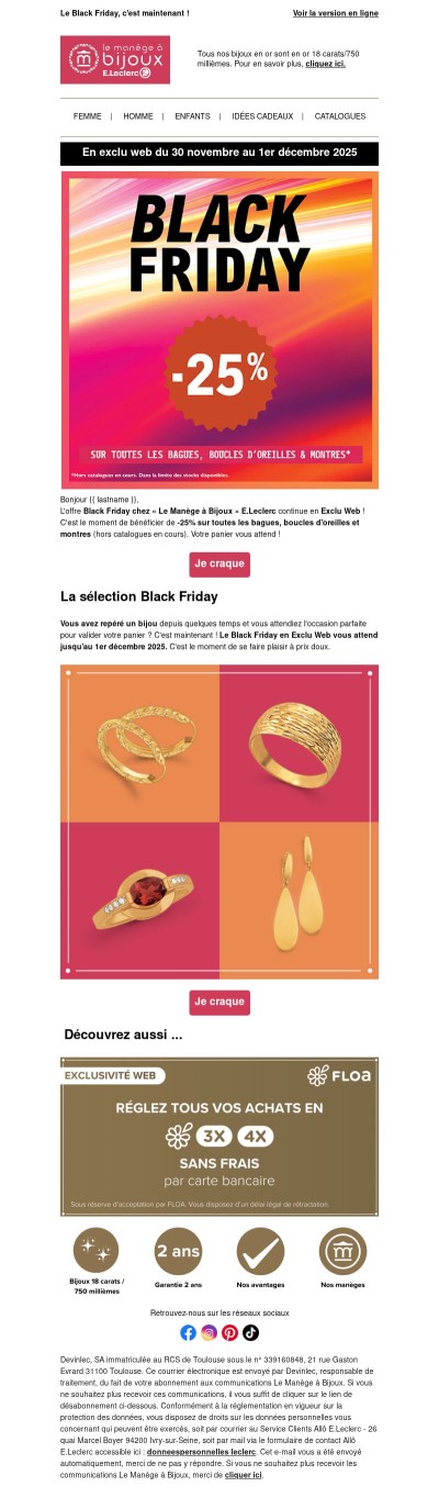 Le Black Friday continue 🎁