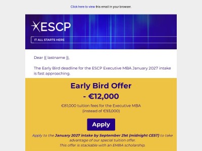 3 reasons why you should choose the ESCP Executive MBA