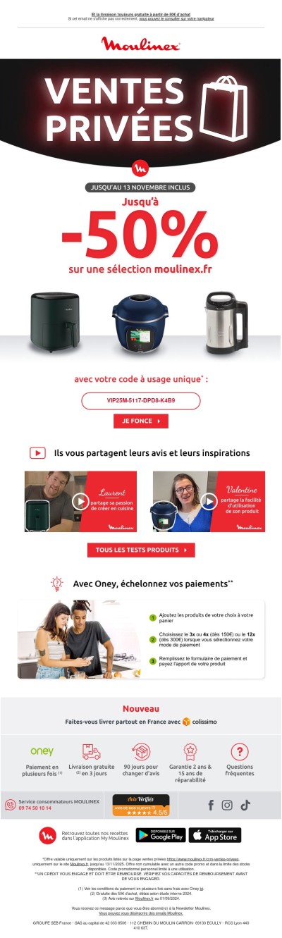 Votre accès exclusif à nos ventes privées 🔑