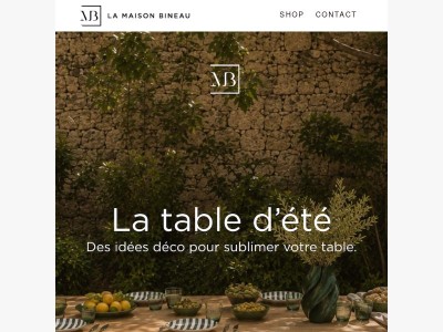 Les essentiels pour votre table d'été