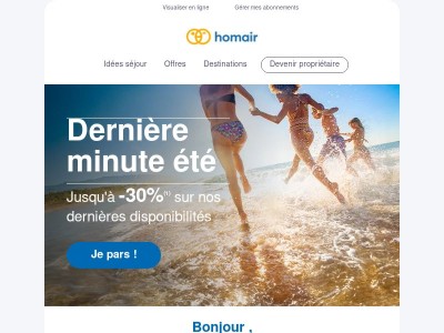 ☀️ Découvrez nos offres dernière minute de l'été !