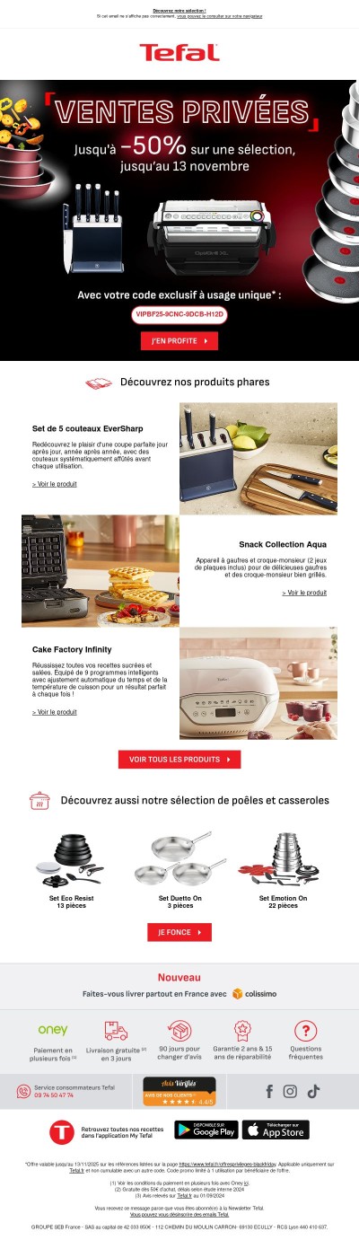 Votre accès exclusif à nos ventes privées 🔑