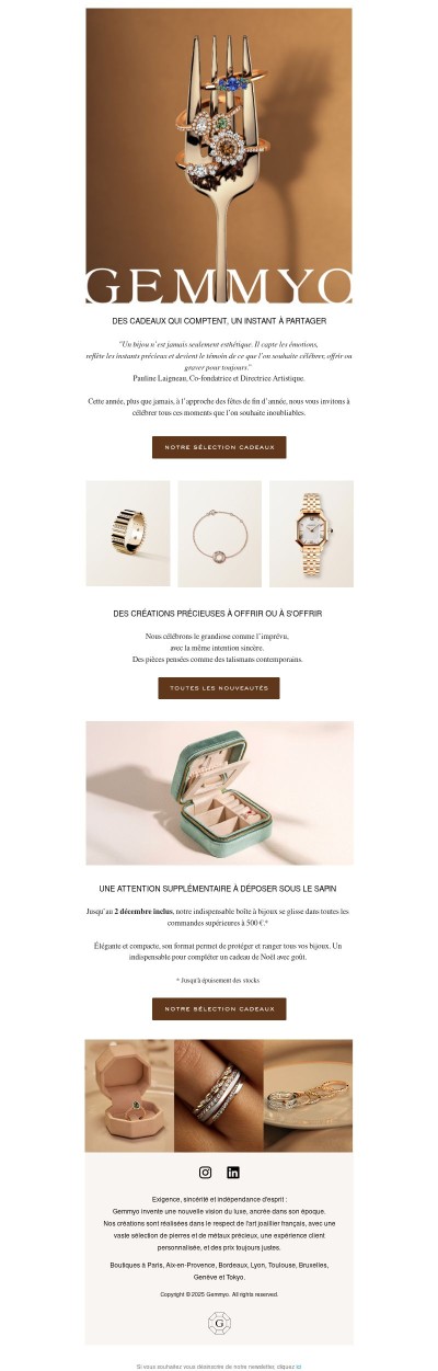 Notre sélection précieuse pour les fêtes