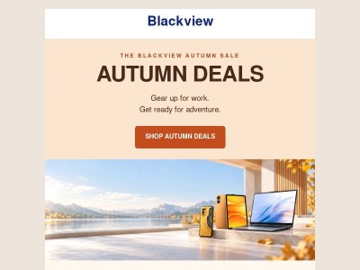 Blackview Autumn Sale 🍂 Big Savings. Tough Phones.