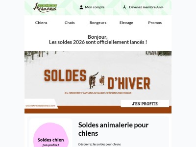 Soldes 2026 chez La Ferme des Animaux