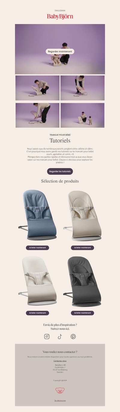 Vous : Demandant des tutoriels sur les transats