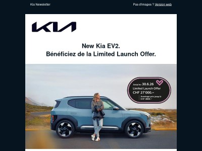 New Kia EV2. Bénéficiez de la Limited Launch Offer.