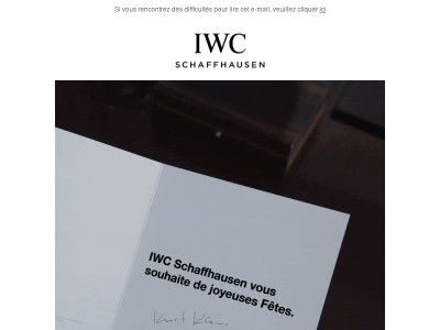 IWC Schaffhausen vous souhaite de joyeuses fêtes