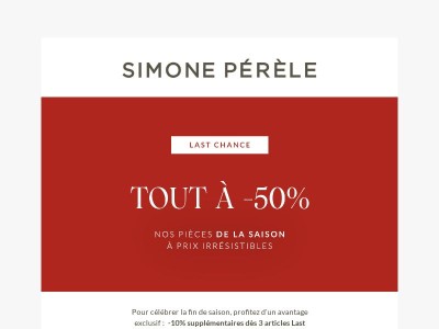 Jusqu’à mardi : -10% supplémentaires