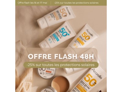 -25% sur les protections solaires pendant 48h ! ☀️