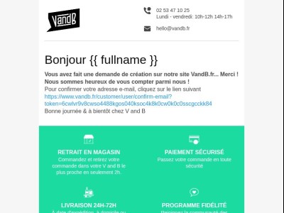 Demande de création de compte