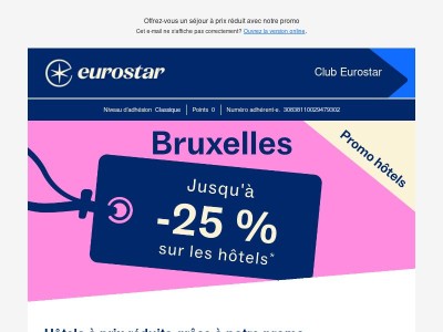 Jusqu’à -25 % sur les hôtels