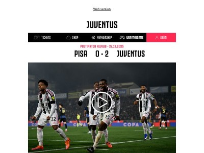 That's the way to close the year - Pisa 0 Juventus 2