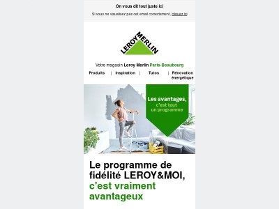 Les avantages du programme LEROY&MOI