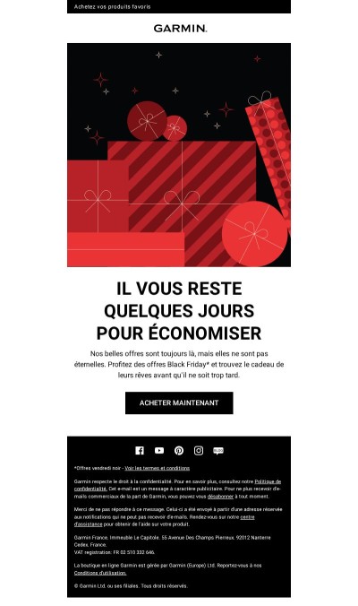 Nos offres Black Friday* touchent à leur fin