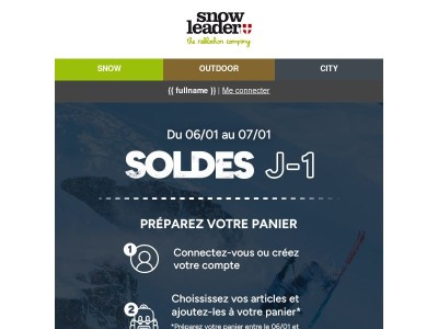 Soldes J-1 : préparez votre panier