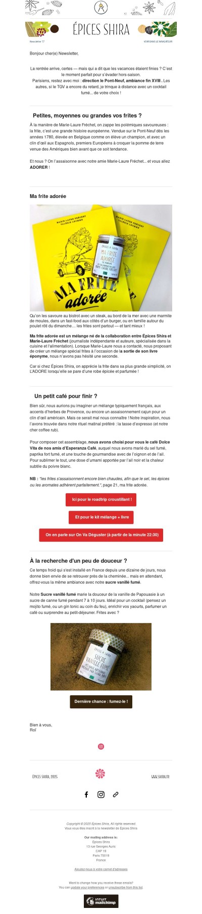 Et vous prendrez des frites avec ça ? 🍟