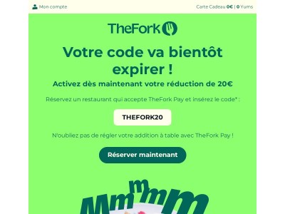 {{ firstname }}, dernier appel : votre réduction de 20€ expire bientôt