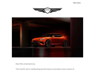 Innovation. Inspiration and an invitation to experience Genesis.