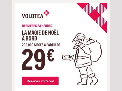 Envolez-vous dès 19€ : le voyage que vous demanderez au Père Noël