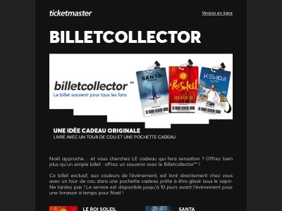 BILLETCOLLECTOR | Un souvenir unique à offrir pour Noël !