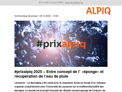 #prixalpiq 2025 – Entre concept de l’ «éponge» et récupération de l’eau de pluie