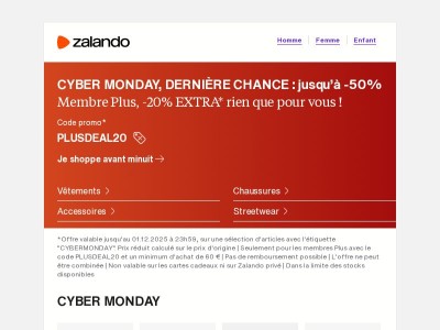   CYBER MONDAY : dernier jour, dernière chance 🚨