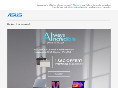 Le futur des PC IA est là : ASUS CES 2026 🚀