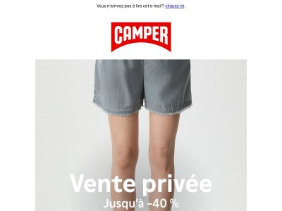 La vente est encore privée. Encore jusqu'à -40 %.