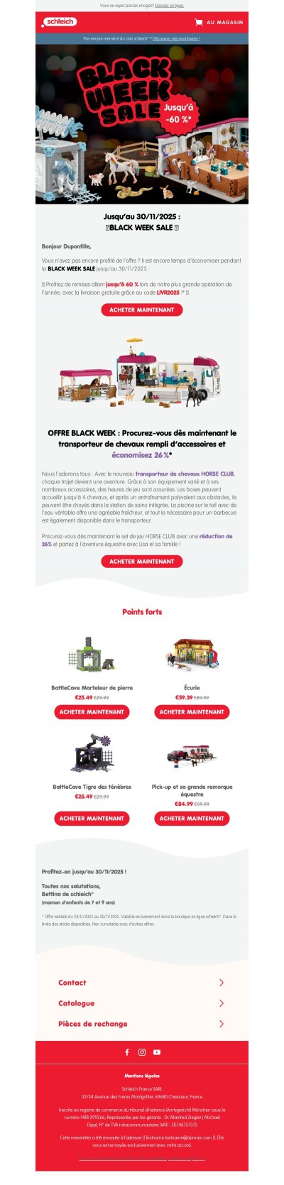 La BLACK WEEK SALE bat son plein !