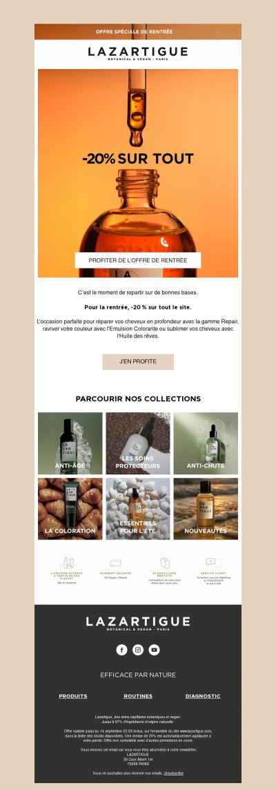 C'est la rentrée ! -20 sur tout le site*