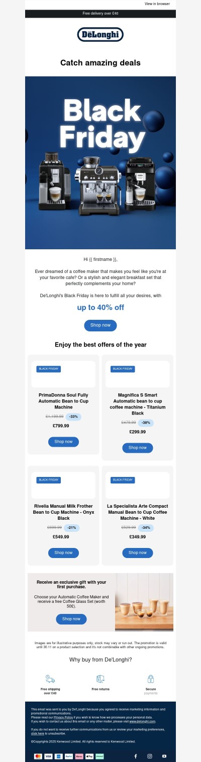 They’re going fast… Black Friday deals up to 40% off