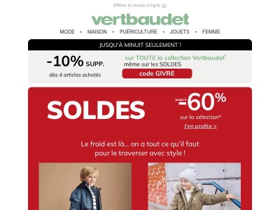 ⏰ -10% SUPPLEMENTAIRES jusqu'à minuit seulement !