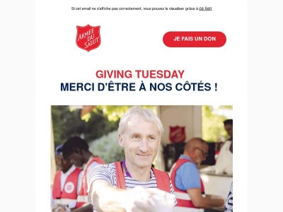 Aujourd’hui, nous voulons simplement vous dire merci.