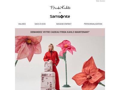 Enfin disponible : Frida Kahlo x Samsonite