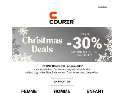 Derniers jours 🚨 jusqu'à -30% sur nos sneakers