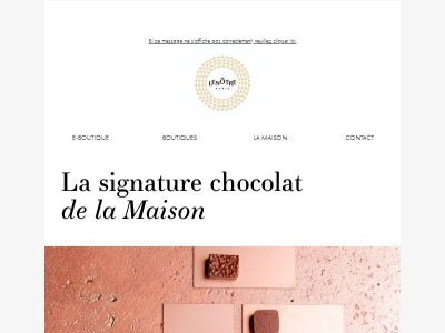 Notre nouvelle collection de chocolats