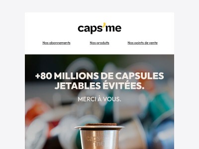 ♻️ +80 millions de capsules qui n'ont pas fini à la poubelle