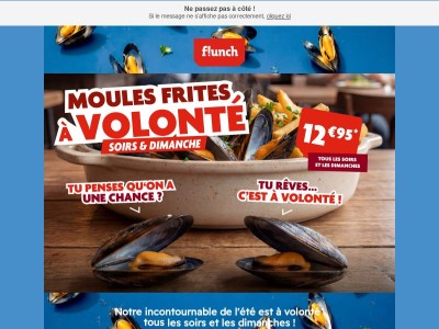 😋Toujours pas goûté ? Nos moules à volonté vous attendent !