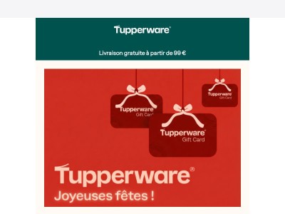 🎁 En manque d’idées ? La Carte Cadeau Tupperware est là !