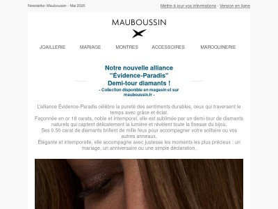 Découvrez notre nouvelle alliance demi-tour diamants !